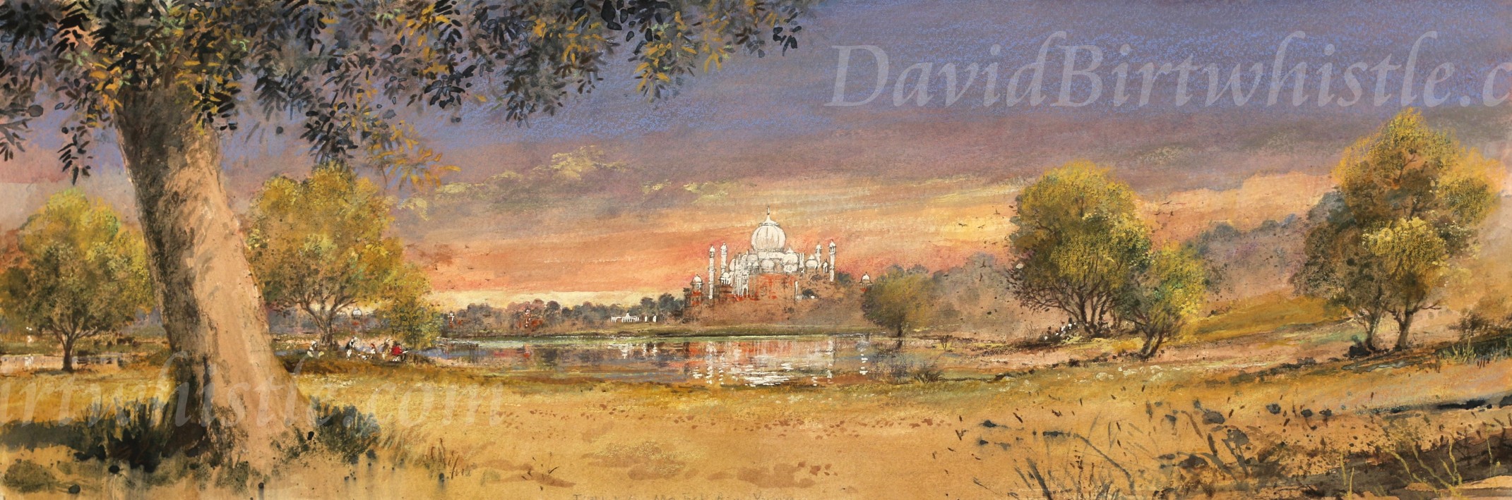 Taj Mahal and Yamuna River