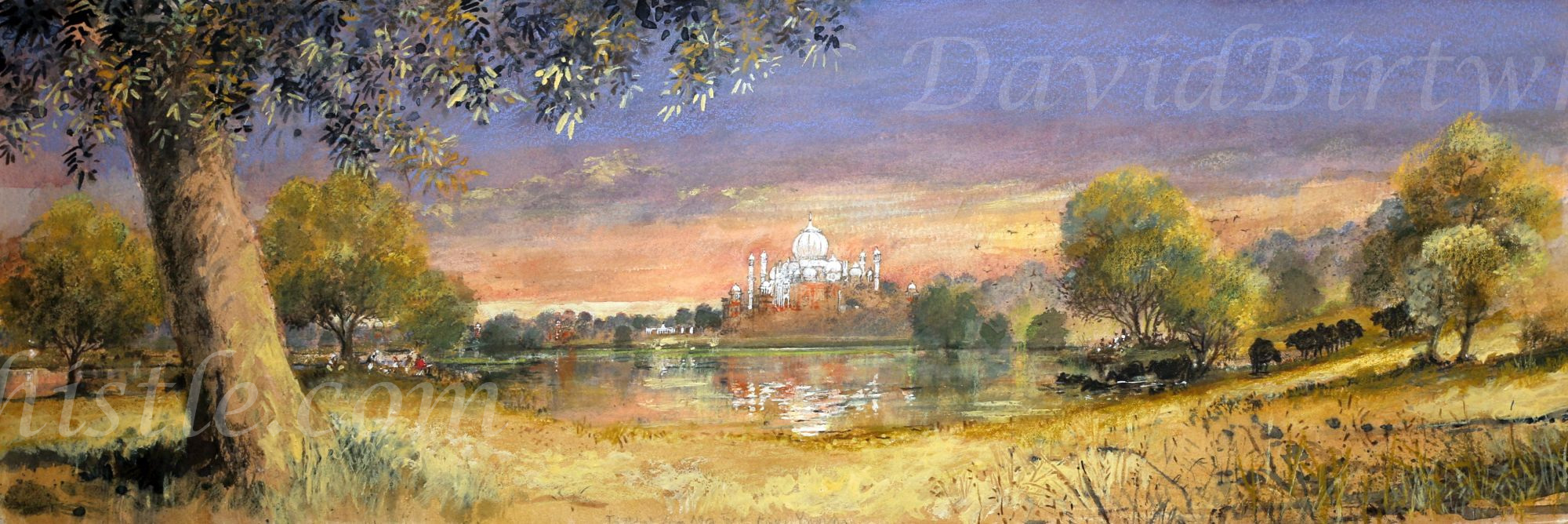 Taj Mahal and Yamuna River